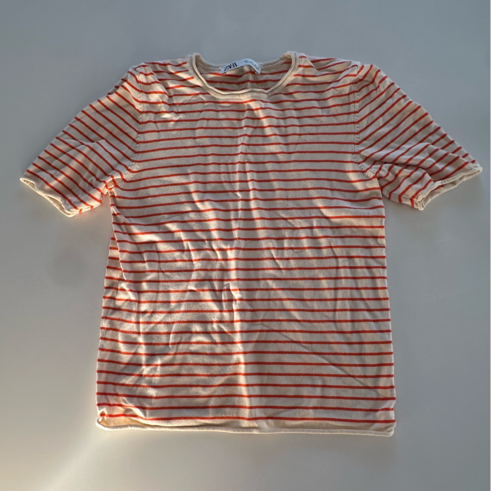 Zara Striped Women’s Shirt - Red and White